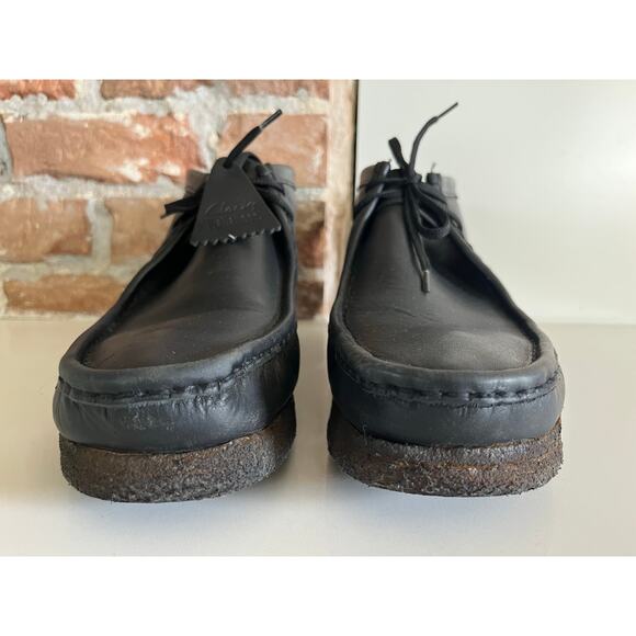 Clark’s‎ Wallace Desert Chukka Boots Black Leather Men’s Size 11.5M - Picture 3 of 9